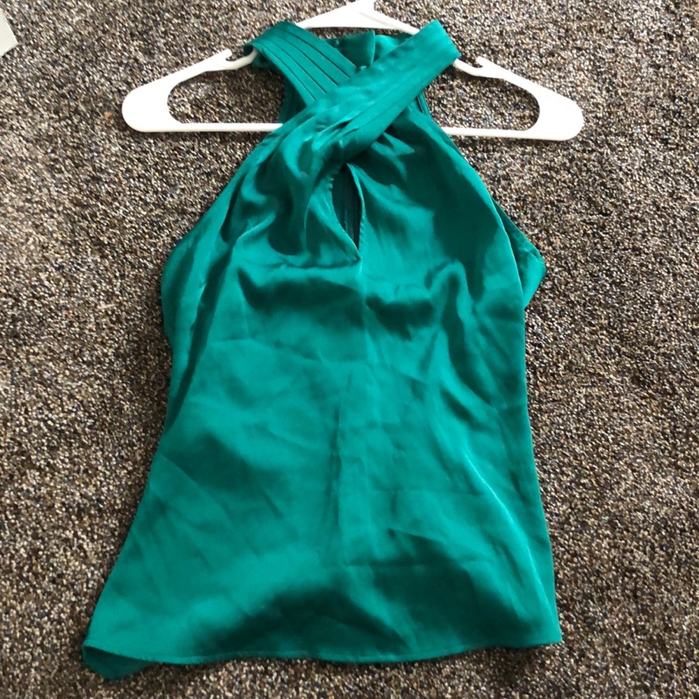 Designer guess green blouse
